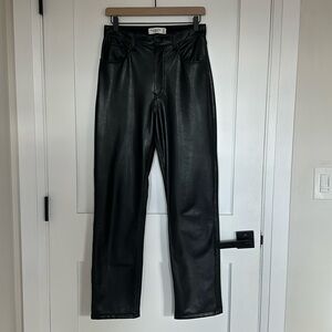 faux leather pants